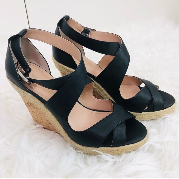 Charles David Shoes - Charles David Belfast Strappy Wedge Sandal Cork 10